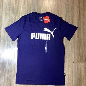 NWT PUMA Men’s Deep Blue Tee – Size S – 100% Cotton